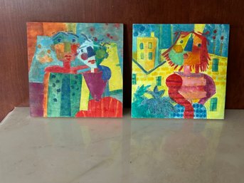 Color Block Art Set Of 2