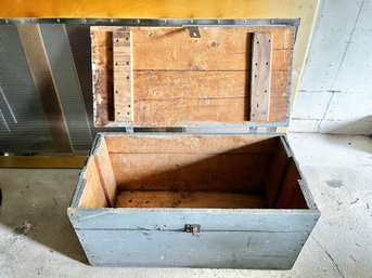 Vintage Paint Decorated Tool Box