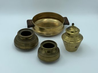 Assorted Brass Pots