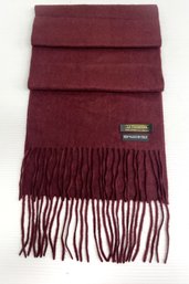 La Fiorentina Burgundy Cashmere Scarf