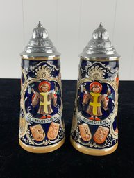 Vintage Mnchen Beer Stein Set