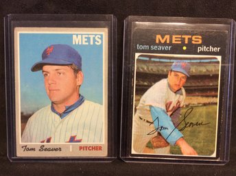 1970 & 1971 Topps Tom Seaver Cards - M