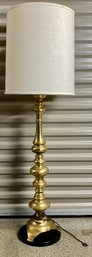 Vintage Tall Brass Floor Lamp