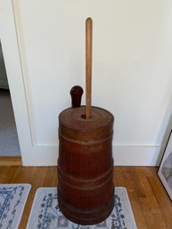 Antique Wood Butter Churn 23in