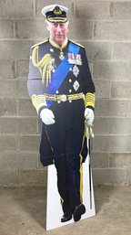 A Life Size Cardboard Cut Out Of King Charles