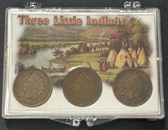 3 Little Indians Indian Head Pennies