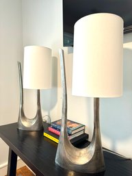 PAIR Arteriors Sculptural Table Lamps