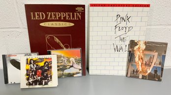 2 Guitar Tab Edition Books With CDs ~ Led Zeppelin & Pink Floyd ~