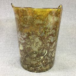 Fabulous Vintage Art Glass Champagne Bucket - Made Exclusively For NEIMAN MARCUS - Amazing Colors ! - WOW !