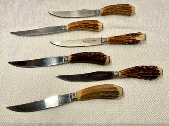 Vintage Set Of Six Sheffield Steak Knives