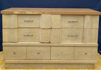 Vintage Mid Century Modern Kent Coffey Style 6 Drawer Dresser For Restoration