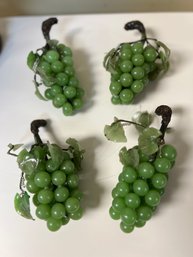 Four Clusters Of Jade Grapes, Lamp Additions, Or In A Bowl