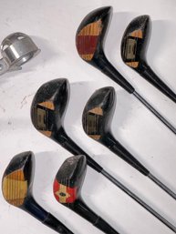 Three Vintage Sets Of Golf Clubs In Case