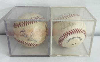 Davey Lopes & Steve Garvey Signed Baseballs