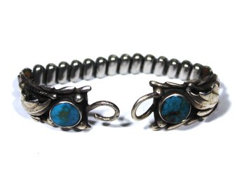 Women's Watch Wristband Southwestern Sterling Silver Turquoise