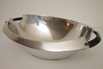 Large DANSK Oval Aluminum Serving Bowl  With Bronze Handles, MCM