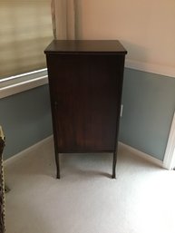 Vintage Record Cabinet With Sheet Music