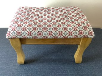 Fabric Covered Foot Stool #1