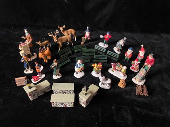 Several Piece Holiday Figurine Collection