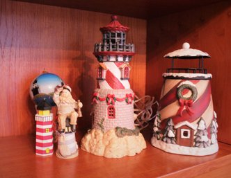 Holiday Lighthouse Collection 5 Pieces