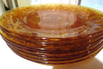 Amber Gold Glass Dishes