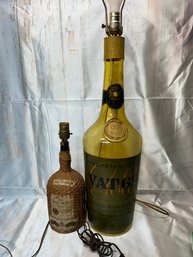 Bar Ware Vintage 60s Bottle Lamps