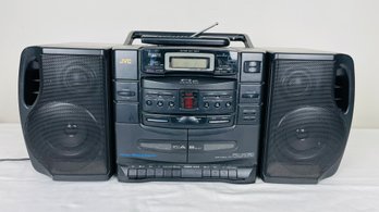 JVC PC-XC30 6-Disc Changer Cassette Deck AM/FM Radio Stereo Boombox