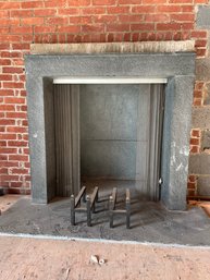 A Stone Fireplace Surround - Living Room