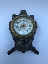 Vintage Metal Clock - Needs Repair