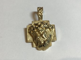 14k Jesus Pendant