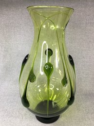 Gorgeous Large Art Glass Vase - Fully Signed And Dated (2010) - Cannot Make Out Signature - NO DAMAGE !