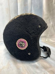 Very Rare 60s Fuzzy Snowmobile Helmet