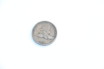 1858 Flying Eagle Cent Penny Coin