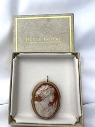Exquisite Victorian 14k Gold Set Cameo, Retailed For $595