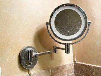 A Chrome Shaving Mirror/Lamp - YOU REMOVE