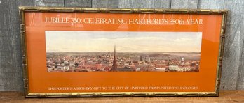 Framed Hartfords 350th Year Jubilee Poster