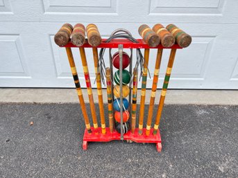 Vintage Croquet Set