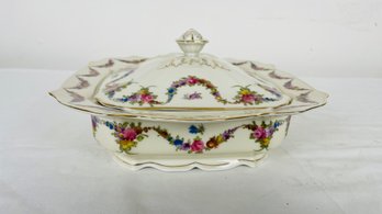 Epiag Fine China Square Covered Vegetable Dish