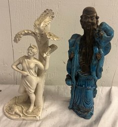 Two Porcelain And Terra Cotta Figures