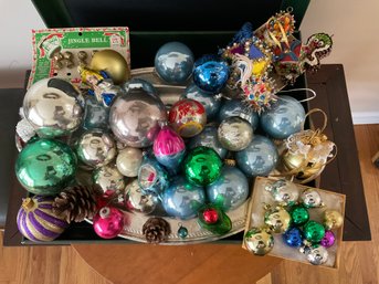 Deck The Halls A Vintage Collection Of Shiny Brite Glass  Christmas Ornament Lot