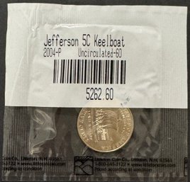 2004-P Uncirculated Jefferson Keelboat Nickel In Littleton Package