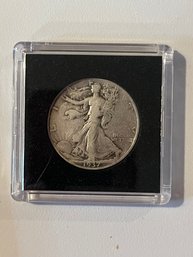 1937 Walking Liberty Silver Half Dollar