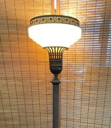 Antique Art Deco Torchere Floor  Lamp