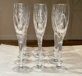 Mikasa Cala Lily Etched Crystal Champagne Flutes (12)