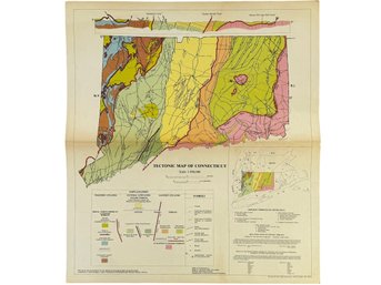 1985 Tectonic Map Of Connecticut