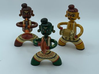Three Indian Musician Figures