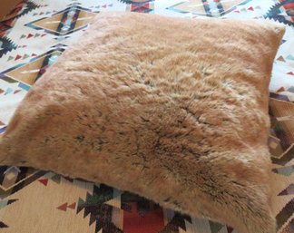 Pottery Barn Faux Fur Large Throw Pillow 1 Of 3