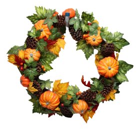 Pumpkin And Pinecone Wreath