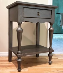 A Vintage Painted Wood End Table, Or Nightstand