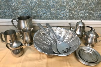 WILTON CO. Pewter Salad Bowl And More!